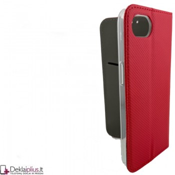Telone atverčiamas dėklas - raudonas (Apple Iphone 16e/Iphone 17e) Telone atverčiamas dėklas - raudonas (Apple Iphone 16e/Iphone 17e)